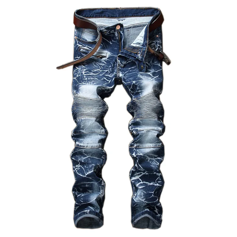 fashion snow wash pleated BIKER jeans straight male patchwork denim trousers multi-pocket zipper decoration Motorcycle jeans
fashion snow wash pleated BIKER jeans straight male patchwork denim trousers multi-pocket zipper decoration Motorcycle jeans