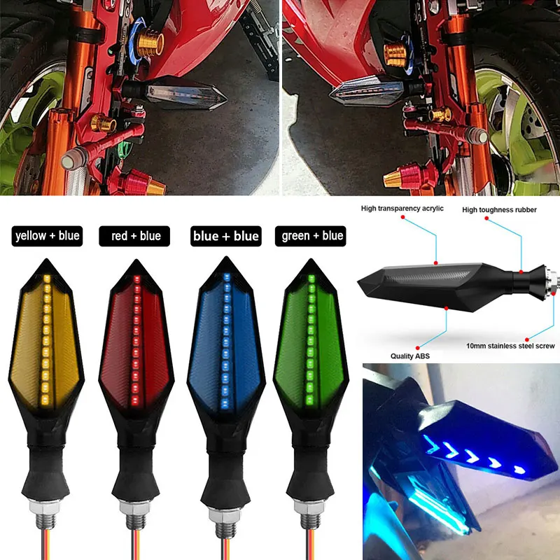 Motorcycle Flowing Water Lights Refit Turn Signal Durable Motorbike Signal Lamp Super Bright Running Light Turn Signal Light
Motorcycle Flowing Water Lights Refit Turn Signal Durable Motorbike Signal Lamp Super Bright Running Light Turn Signal Light