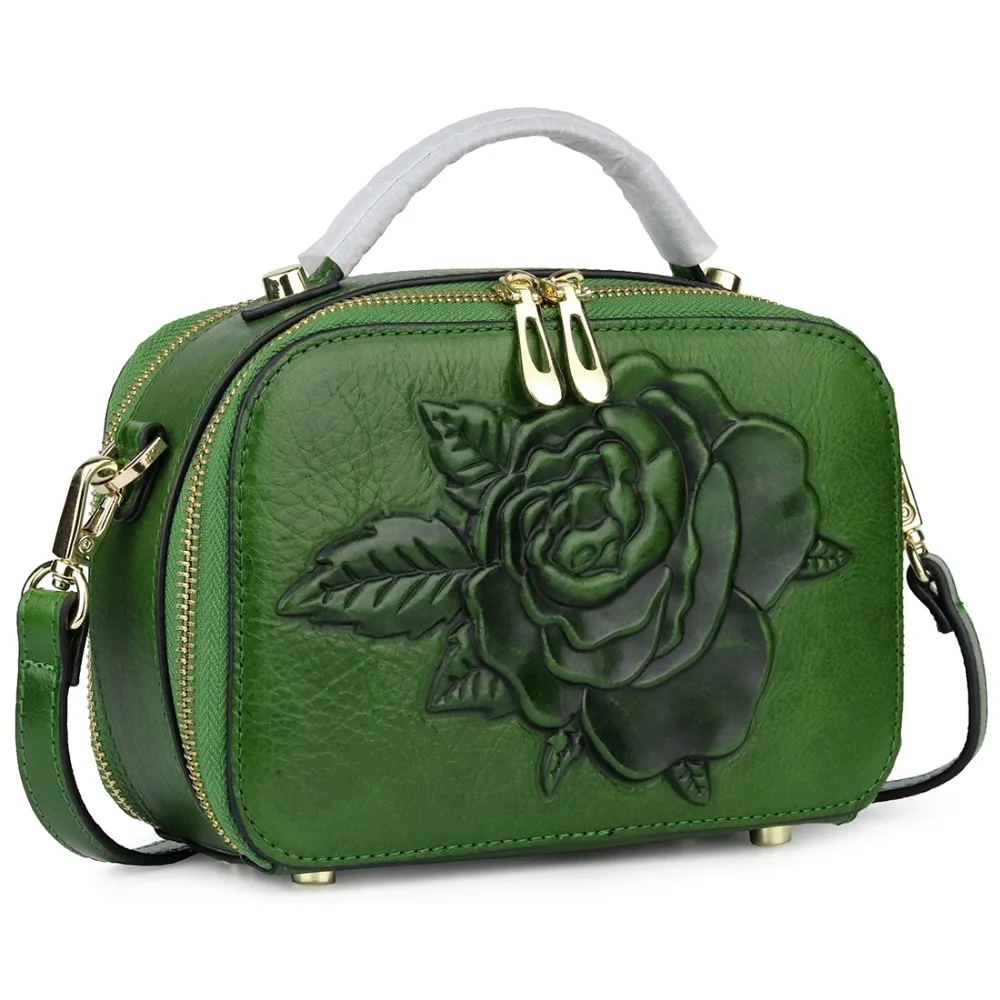 COMFORSKIN Luxurious Cowhide Leather Women Totes New Arrivals Vintage Embossed Rose Messenger Bag Large Capacity Cross-body Bags
COMFORSKIN Luxurious Cowhide Leather Women Totes New Arrivals Vintage Embossed Rose Messenger Bag Large Capacity Cross-body Bags