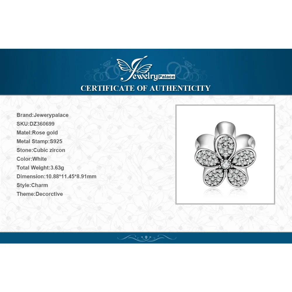 JewelryPalace Daisy Flower 925 Sterling Silver Beads Charms Silver 925 Original For Bracelet Silver 925 original Jewelry Making
JewelryPalace Daisy Flower 925 Sterling Silver Beads Charms Silver 925 Original For Bracelet Silver 925 original Jewelry Making