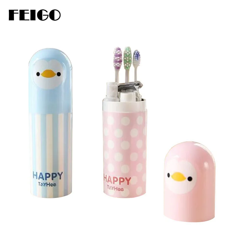 FEIGO Creative Cute Penguin Toothbrush Holder Storage Box Toothpaste Cup Bath Travel Personal Clean Bathroom Accessories F181
FEIGO Creative Cute Penguin Toothbrush Holder Storage Box Toothpaste Cup Bath Travel Personal Clean Bathroom Accessories F181