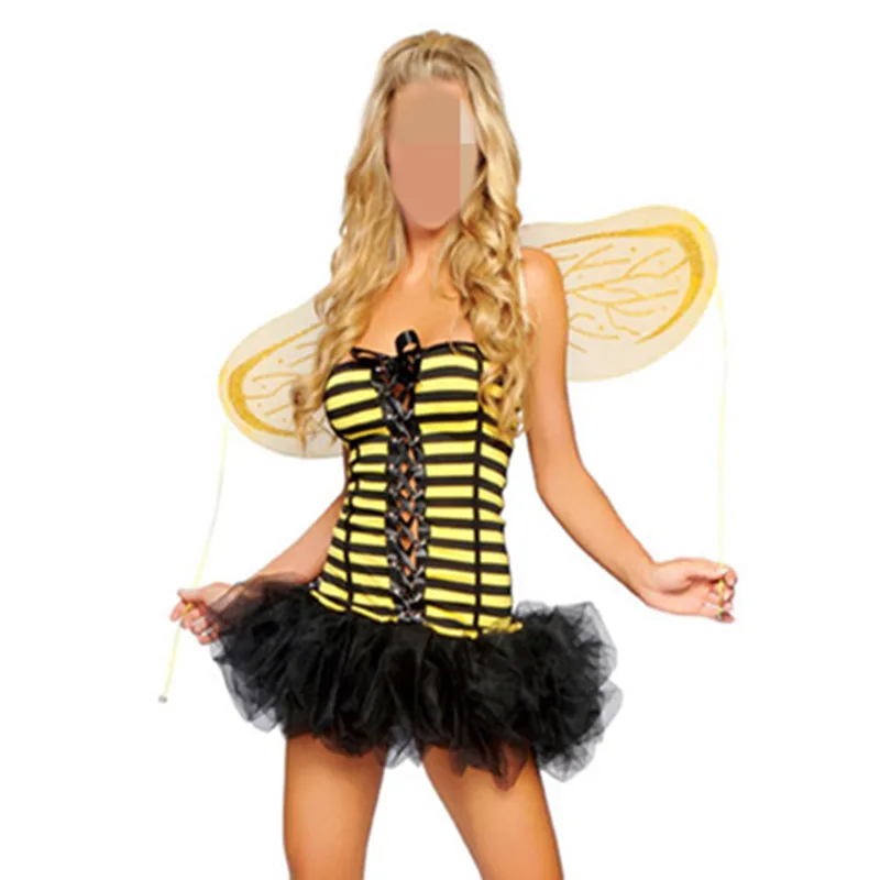 Free Shipping New Halloween Cosplay Costume Yellow Littie Bee Flower Fairy Clothing Queen Princess Stage Performance Clothes
Free Shipping New Halloween Cosplay Costume Yellow Littie Bee Flower Fairy Clothing Queen Princess Stage Performance Clothes