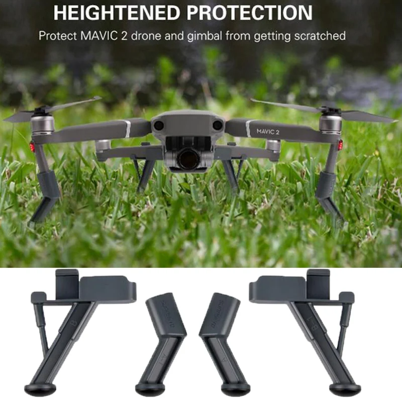 DJI Mavic 2 Landing Gear Extended Heighten Landing Gear Leg Support Feet Protector Accessories for DJI Mavic 2 Pro/Zoom Drone
DJI Mavic 2 Landing Gear Extended Heighten Landing Gear Leg Support Feet Protector Accessories for DJI Mavic 2 Pro/Zoom Drone