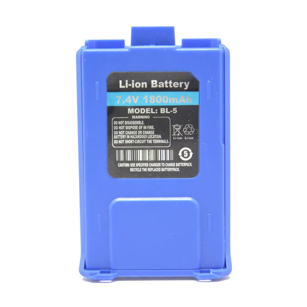 BLUE BaoFeng UV-5R 136-174/400-520 MHz Dual-Band CTCSS FM Ham Walkie Talkies