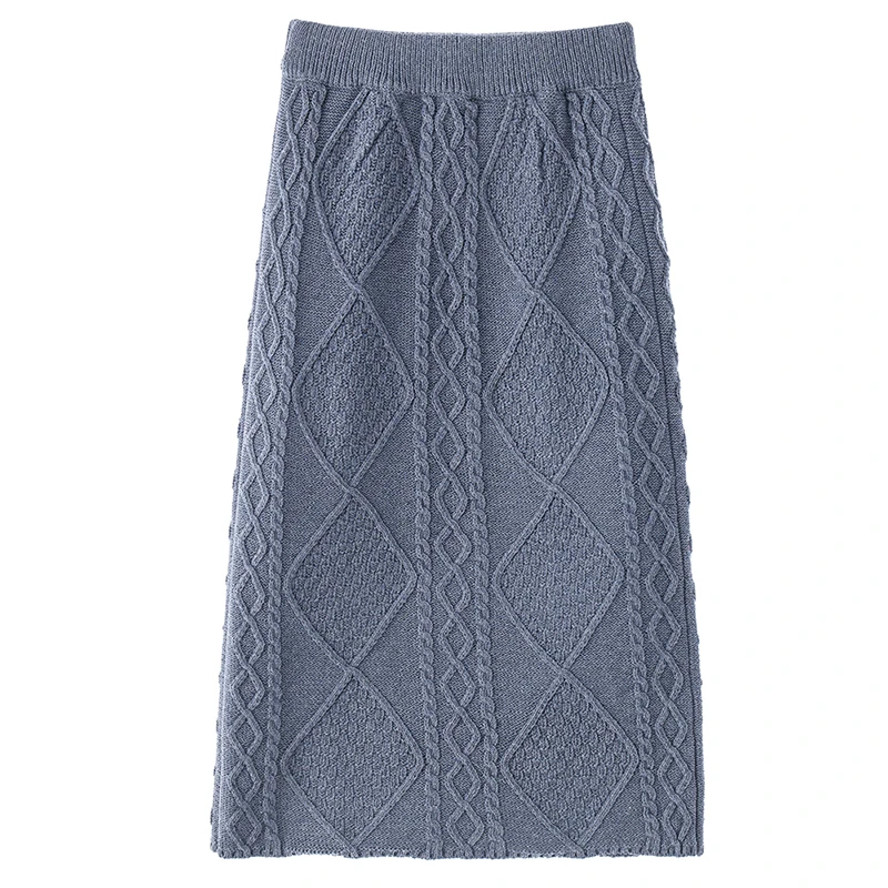 PERHAPS U Blue Khaki Black Beige Knitted Twist Lingge Elastic Waist A Line Solid Empire Midi Skirt Autumn Winter Mori Girl S0135
PERHAPS U Blue Khaki Black Beige Knitted Twist Lingge Elastic Waist A Line Solid Empire Midi Skirt Autumn Winter Mori Girl S0135