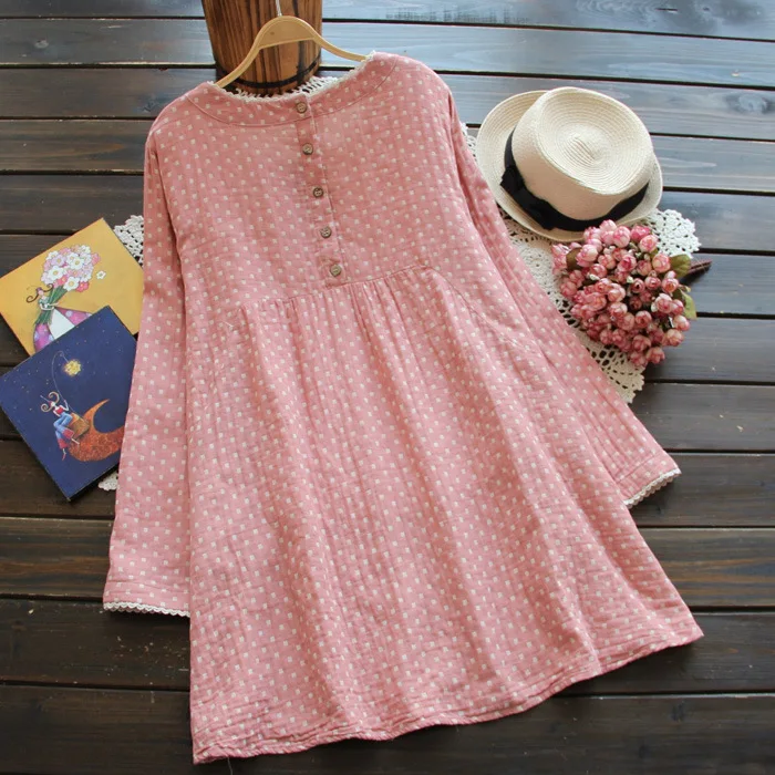 2019 O-neck maternity long sleeve cotton linen polka dot dress pregnant women autumn spring plaid dress lovely princess dress
2019 O-neck maternity long sleeve cotton linen polka dot dress pregnant women autumn spring plaid dress lovely princess dress