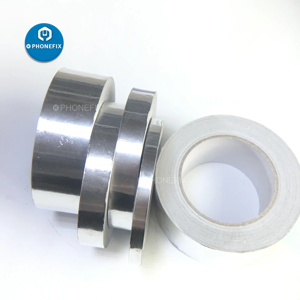 40M Aluminum Foil Tape High Temperature Thermal Resist Fireproof Waterproof Insulation Tape for Cellphone Circuit Board Repair
40M Aluminum Foil Tape High Temperature Thermal Resist Fireproof Waterproof Insulation Tape for Cellphone Circuit Board Repair