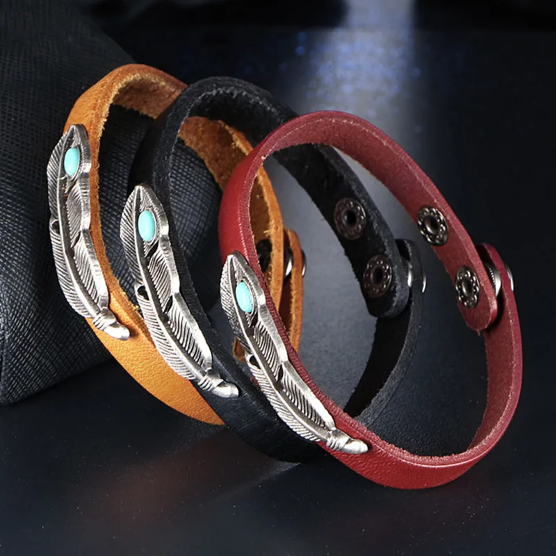 Retro pulseras hombre Leather bangles For women men Bracelet Bracelets bangle pulsera para hombre Pulseira Masculina
Retro pulseras hombre Leather bangles For women men Bracelet Bracelets bangle pulsera para hombre Pulseira Masculina