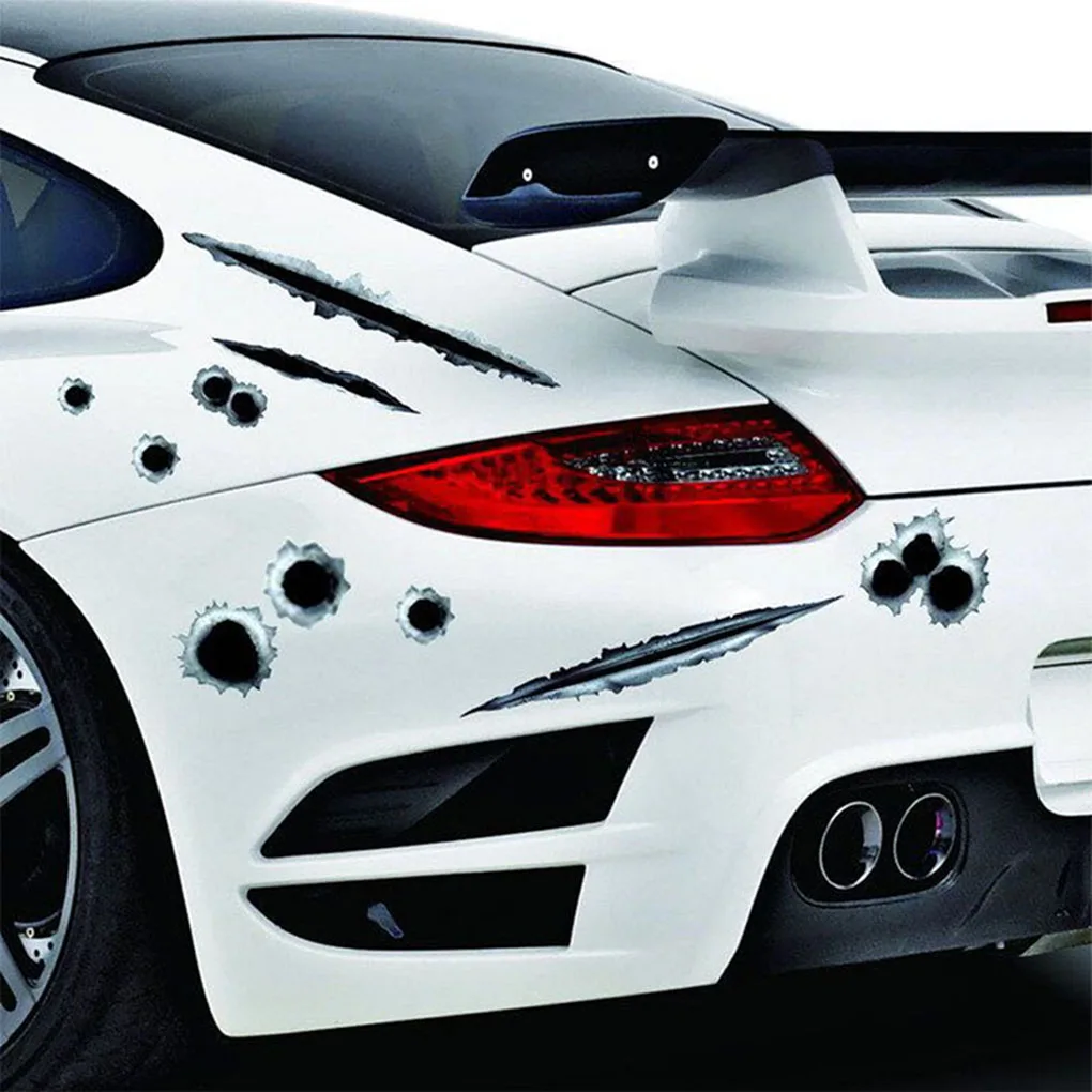 Fashion 3D Car Shot Hole Sticker Decal Funny Auto Body Anti Scratch Shot Sticker Car Body Decoration
Fashion 3D Car Shot Hole Sticker Decal Funny Auto Body Anti Scratch Shot Sticker Car Body Decoration