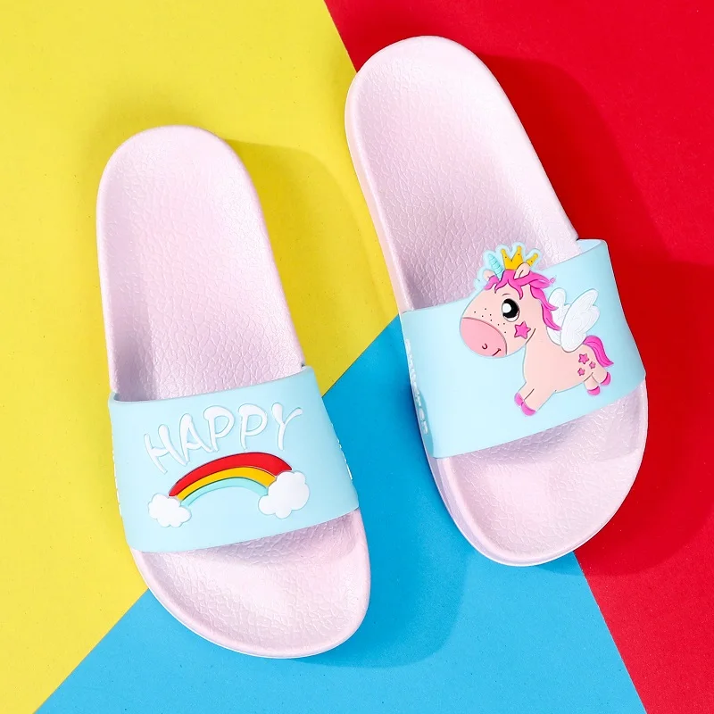 Children's Slippers Unicorn Slippers for Kids Rainbow Dog Girls Summer Beach Bathroom Shoes Baby Boy Unicorn Animal Slippers PVC
Children's Slippers Unicorn Slippers for Kids Rainbow Dog Girls Summer Beach Bathroom Shoes Baby Boy Unicorn Animal Slippers PVC