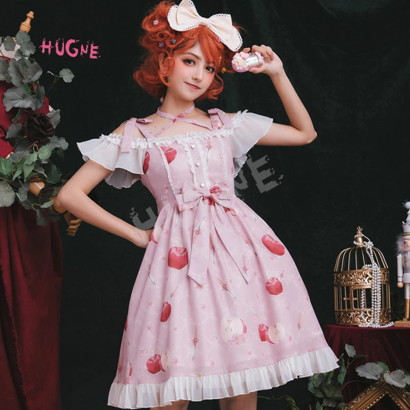 Knife & Apples ~ Sweet Printed Summer Dress Casual Off the Shoulder Short Sleeve Lolita Dress
Knife & Apples ~ Sweet Printed Summer Dress Casual Off the Shoulder Short Sleeve Lolita Dress