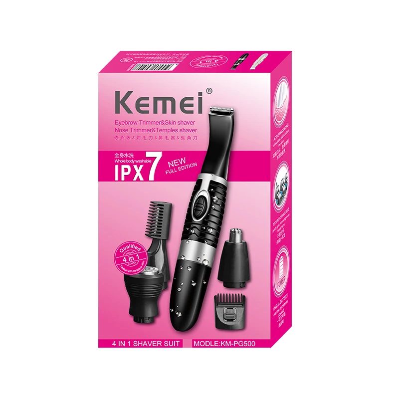 Kemei 3 In 1 Men Nose Hair Removal Clipper for Cats Women Epilator Body Trimmer Electric Shaving Machine Beard Razor KM-PG500
Kemei 3 In 1 Men Nose Hair Removal Clipper for Cats Women Epilator Body Trimmer Electric Shaving Machine Beard Razor KM-PG500