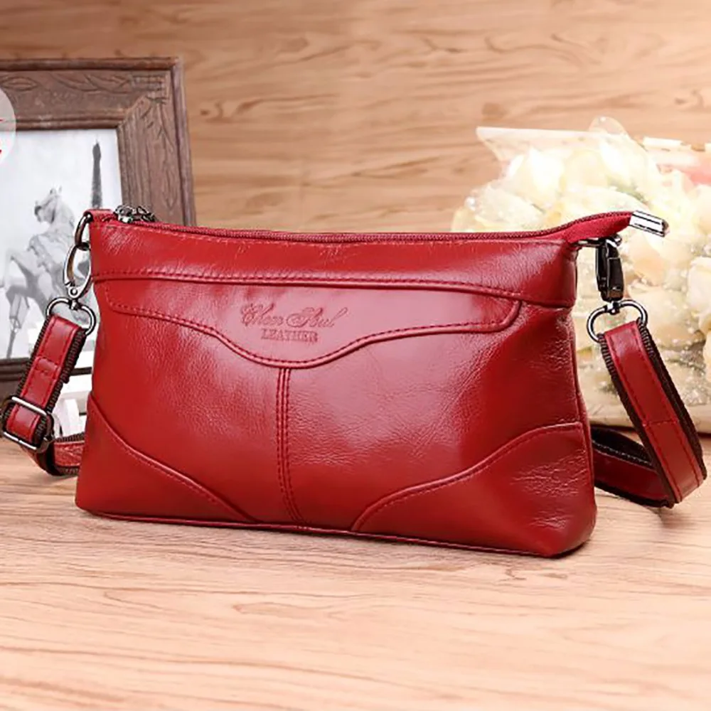 

Women Genuine Leather Messenger Shoulder Bag Fashion Designer Ladies Hobo Cross Body Bag Famous Brand Real Cowhide Tote Handbag