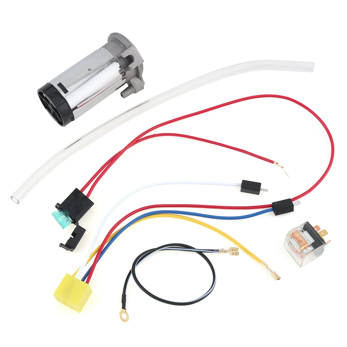 12V Air Universal Compressor + Air Hose + Wires and Relay for Air Horn Car/ Truck / Vehicle Car Convenient Accessories
12V Air Universal Compressor + Air Hose + Wires and Relay for Air Horn Car/ Truck / Vehicle Car Convenient Accessories