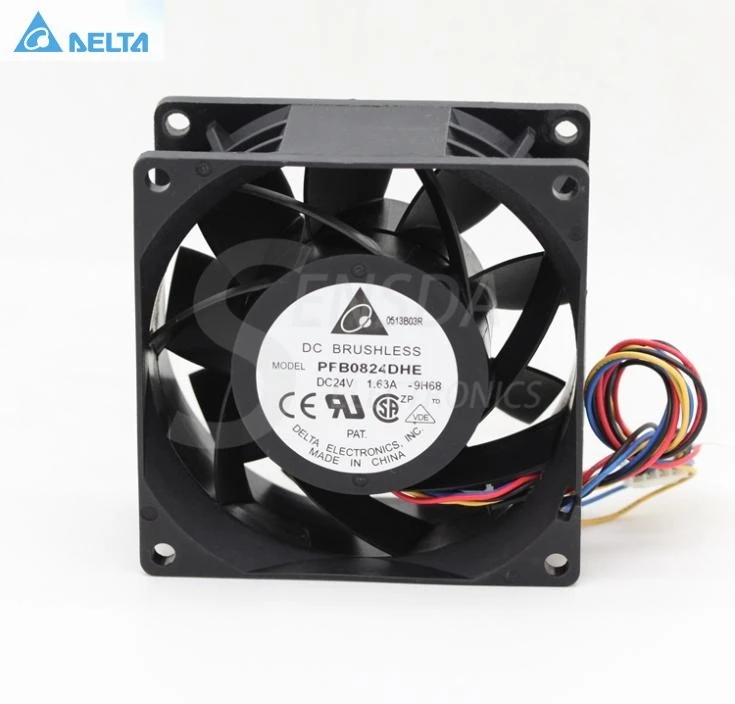 for delta PFB0824DHE DC 24V 8cm 8038 80mm 1.63A 4 -pin wire PWM inverter industrial server cooling fans
for delta PFB0824DHE DC 24V 8cm 8038 80mm 1.63A 4 -pin wire PWM inverter industrial server cooling fans