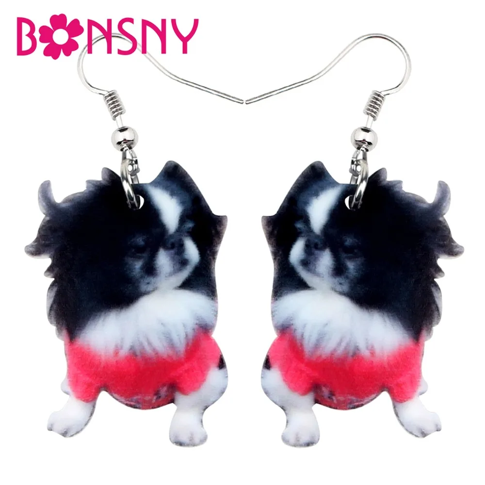 Bonsny Acrylic Sweet Japanese Chin Dog Earrings Drop Dangle Cute Animal Jewelry For Women Girls Pet Lovers Gift Charms Brincos
Bonsny Acrylic Sweet Japanese Chin Dog Earrings Drop Dangle Cute Animal Jewelry For Women Girls Pet Lovers Gift Charms Brincos