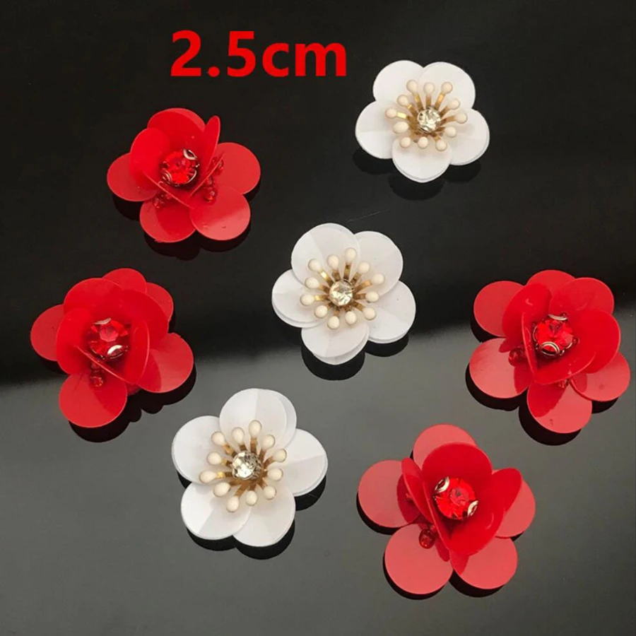 AHYONNIEX 10pcs/lot red white sequins flowers patches beads patches sew on applique clothes DIY sweater shoes bags patches
AHYONNIEX 10pcs/lot red white sequins flowers patches beads patches sew on applique clothes DIY sweater shoes bags patches