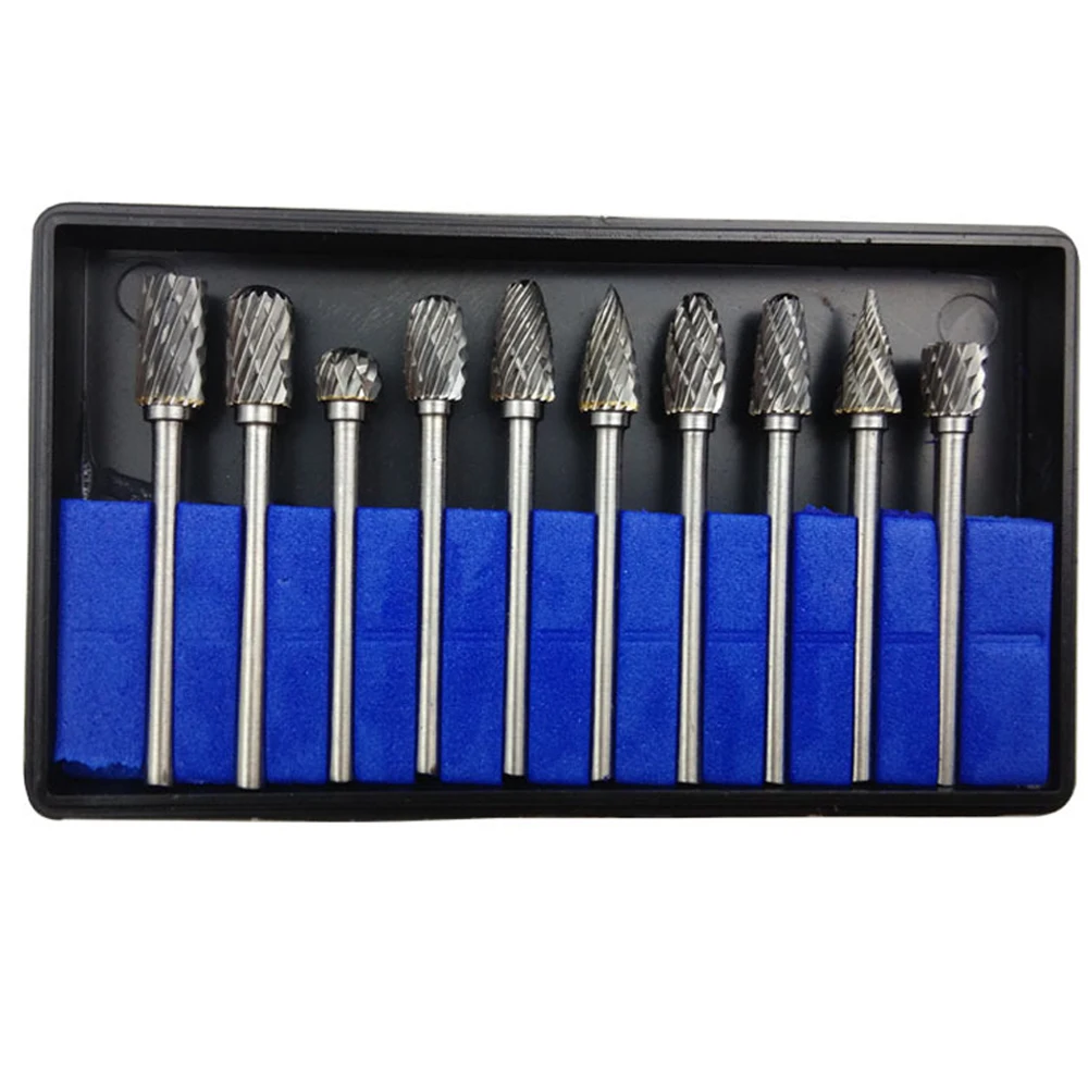 DYK01 10pcs/bag Electric Grinding Power Tool Accessories TungstenSteel Grinding Head Carbide Rotary File DoubleGrain Milling
DYK01 10pcs/bag Electric Grinding Power Tool Accessories TungstenSteel Grinding Head Carbide Rotary File DoubleGrain Milling