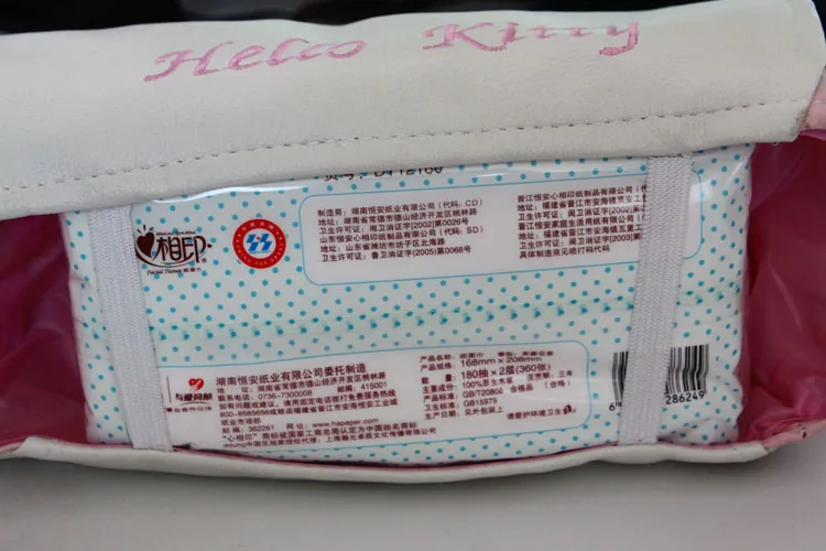 1 шт. ПУ кожа hello kitty милый домашний Автомобиль тканевая коробка для хранения