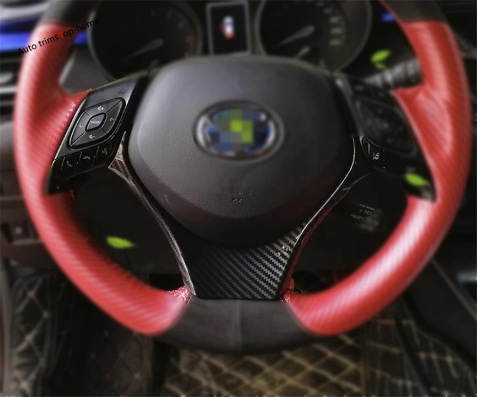 Yimaautotrims Front Steering Wheel Decoration Strip Kit Cover Trim Fit For Toyota C-HR CHR 2016 - 2022 Interior Carbon Fiber ABS
Yimaautotrims Front Steering Wheel Decoration Strip Kit Cover Trim Fit For Toyota C-HR CHR 2016 - 2022 Interior Carbon Fiber ABS