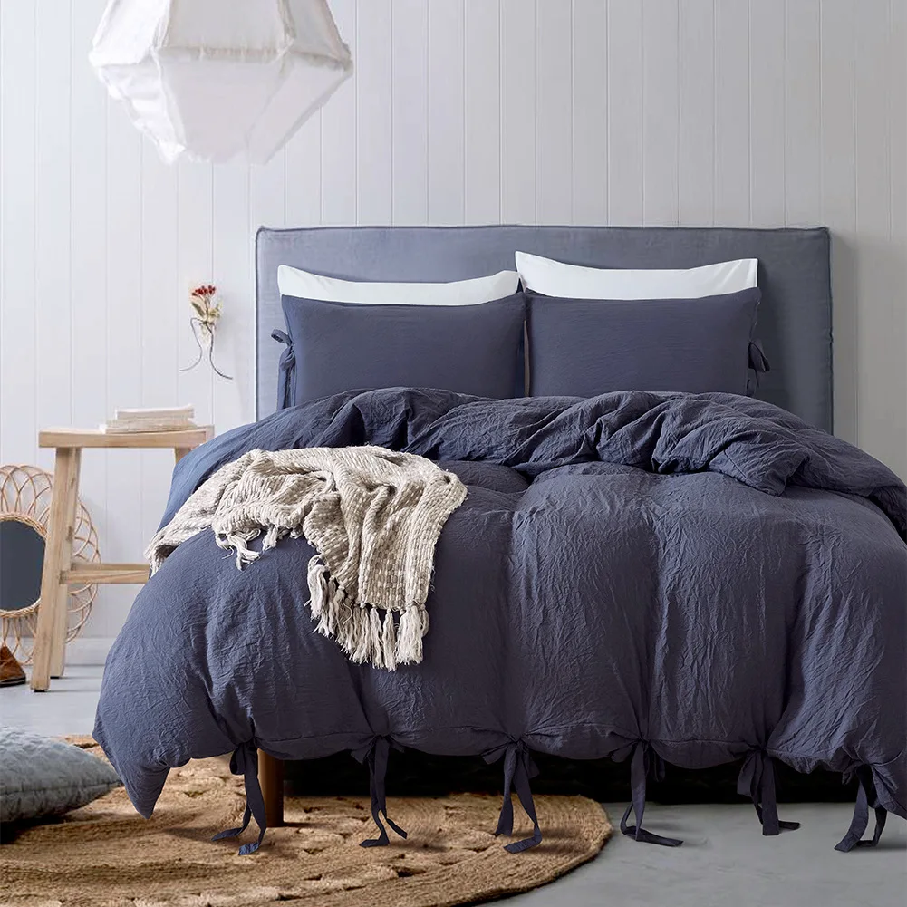 Home Textile New Product Solid Color 2/3pcs Bedding Set Polyester/cotton Bedclothes Bed Linens Duvet Cover Set USA Size
Home Textile New Product Solid Color 2/3pcs Bedding Set Polyester/cotton Bedclothes Bed Linens Duvet Cover Set USA Size