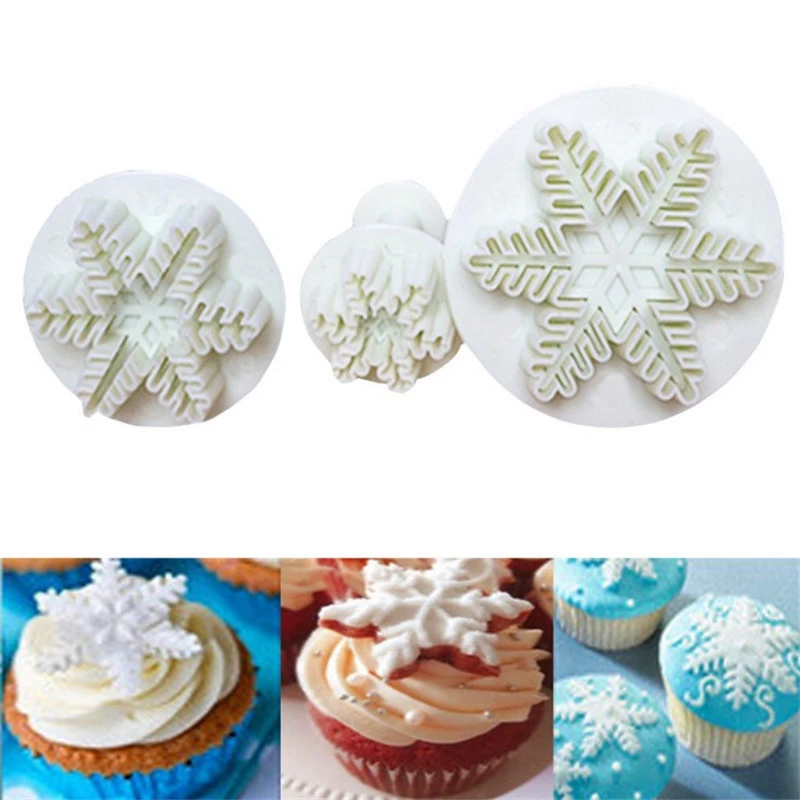 3PCS Snow Shape Plastic Baking Mold Kitchen Biscuit Cookie Cutter Pastry Plunger Die Fondant Cake Decorating Tools Accessories
3PCS Snow Shape Plastic Baking Mold Kitchen Biscuit Cookie Cutter Pastry Plunger Die Fondant Cake Decorating Tools Accessories