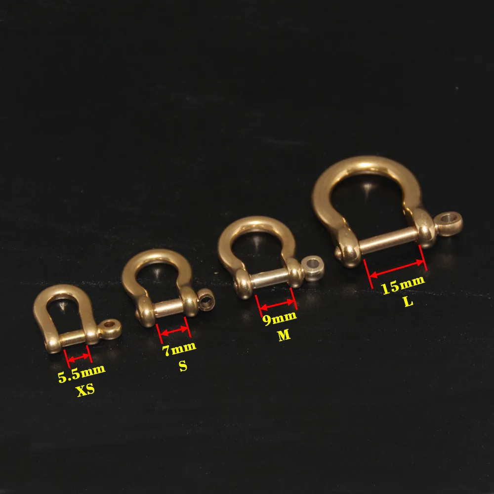 High Quality Solid BRASS XS/S/M/L bow shackle Buckle Shackle Joint Connect Key Chain Hook Leathercrafts
High Quality Solid BRASS XS/S/M/L bow shackle Buckle Shackle Joint Connect Key Chain Hook Leathercrafts