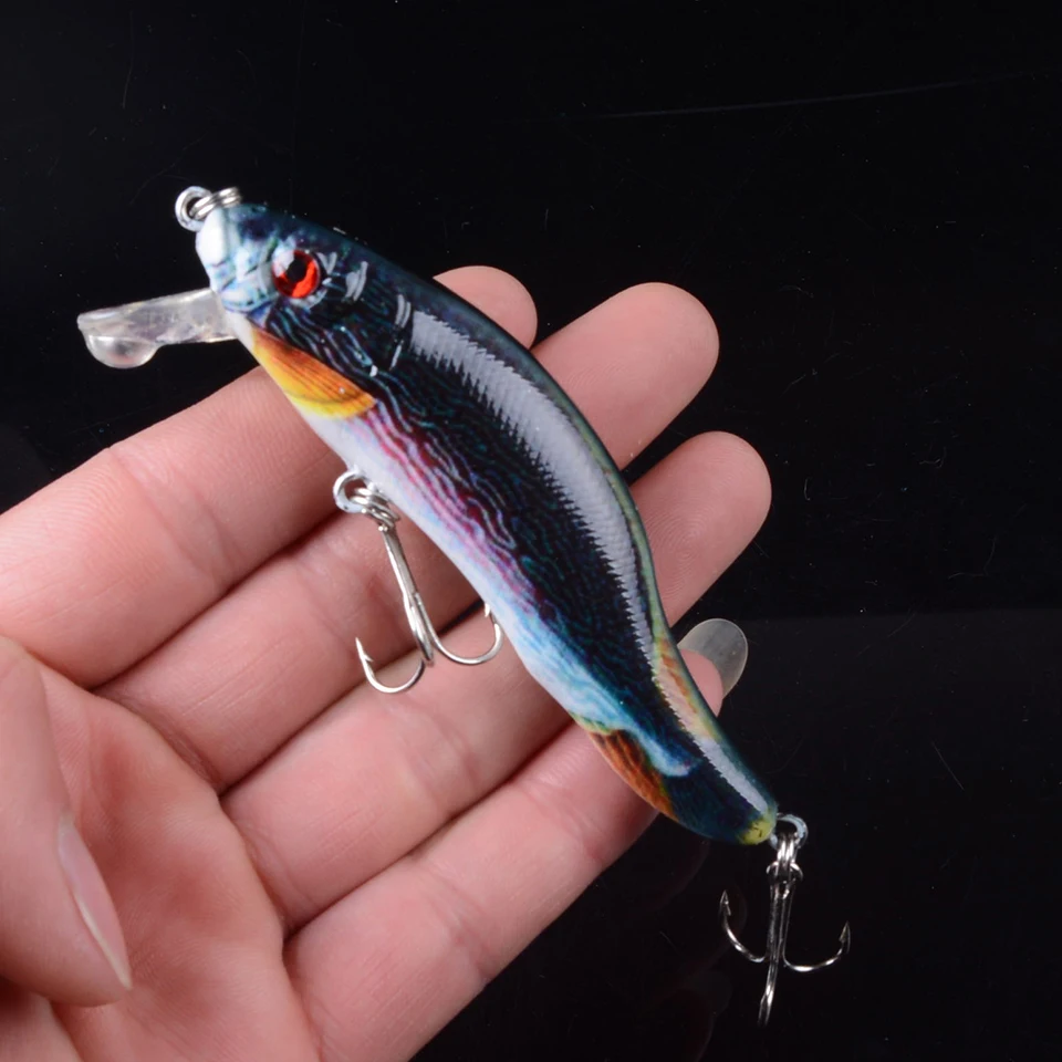 1pcs Minnow Isca Artificial 9cm 12.5g Fishing Lure Hard Plastic Wobblers Deep Water Crankbait 5 Colors Available 3D Eyes
1pcs Minnow Isca Artificial 9cm 12.5g Fishing Lure Hard Plastic Wobblers Deep Water Crankbait 5 Colors Available 3D Eyes