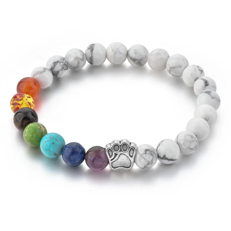 Natural Volcanic Rocks Stone Bracelets Women Dog Paw Elastic Multi 8 Color Volcanic White Beads Bracelets For Female
Natural Volcanic Rocks Stone Bracelets Women Dog Paw Elastic Multi 8 Color Volcanic White Beads Bracelets For Female
