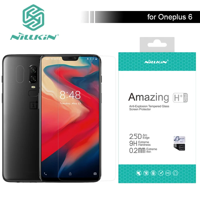 Nillkin Oneplus 6 Tempered Glass Screen Protector 2.5D One Plus 6 Glass Anti-Scratch 0.2mm Ultra-thin for Oneplus 6 3 Glass Film
Nillkin Oneplus 6 Tempered Glass Screen Protector 2.5D One Plus 6 Glass Anti-Scratch 0.2mm Ultra-thin for Oneplus 6 3 Glass Film