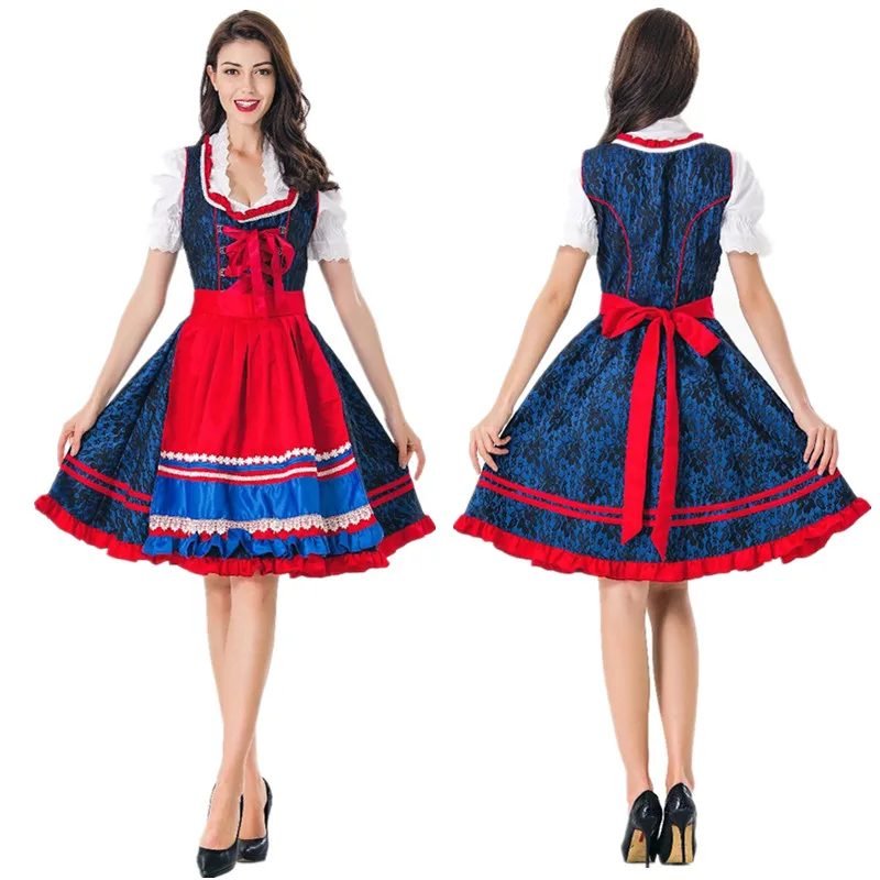 Adult Women Traditional Oktoberfest Costume Dirndl Germany Beer Wench Maid Fancy Dress Halloween Party Costume
Adult Women Traditional Oktoberfest Costume Dirndl Germany Beer Wench Maid Fancy Dress Halloween Party Costume
