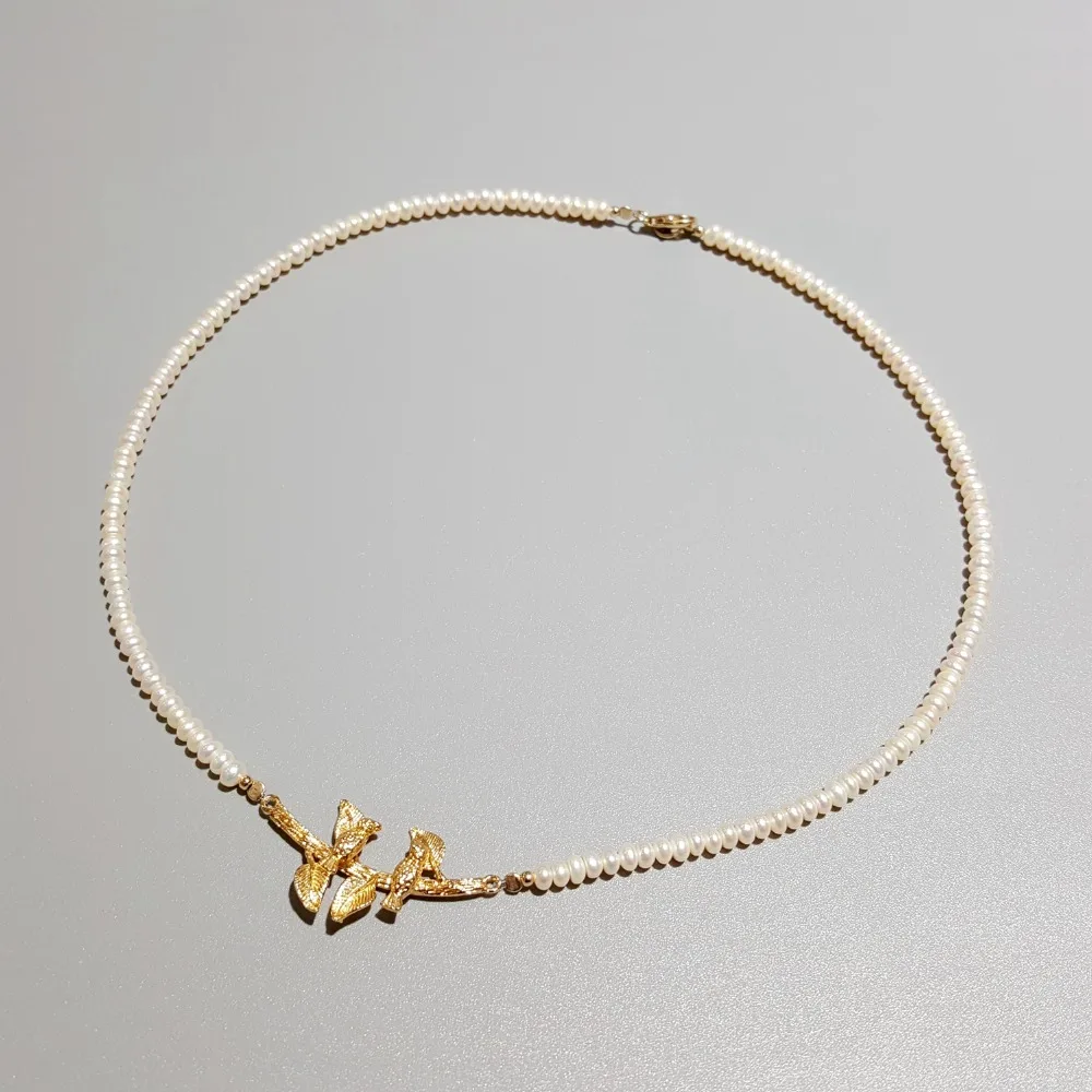 Lii Ji Freshwater Pearl Necklace Birds and Leaves 925 Sterling Silver 18K Gold Plated Clasp Delicate Jewelry For Female Gift
Lii Ji Freshwater Pearl Necklace Birds and Leaves 925 Sterling Silver 18K Gold Plated Clasp Delicate Jewelry For Female Gift