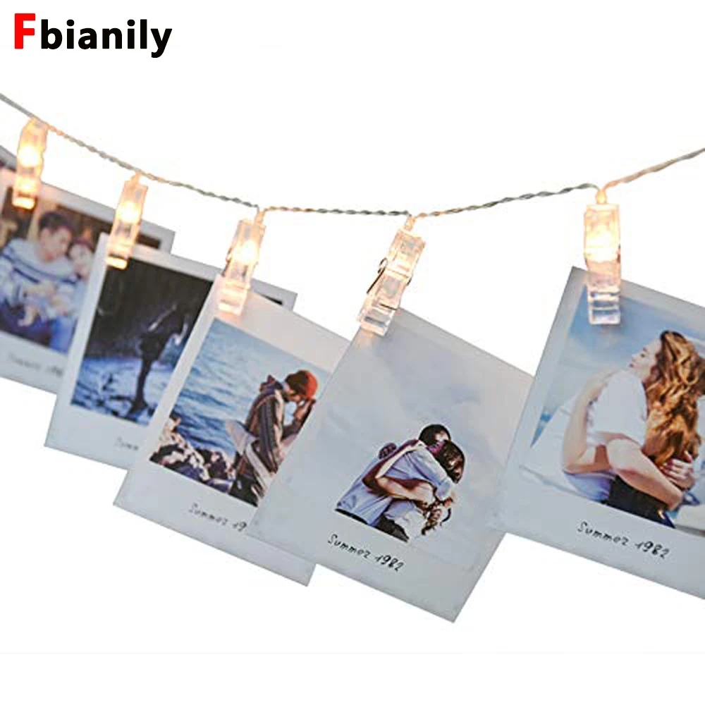 Photo Clip Holder LED String lights For Christmas New Year Party Wedding Home Decoration Fairy lights Battery
Photo Clip Holder LED String lights For Christmas New Year Party Wedding Home Decoration Fairy lights Battery