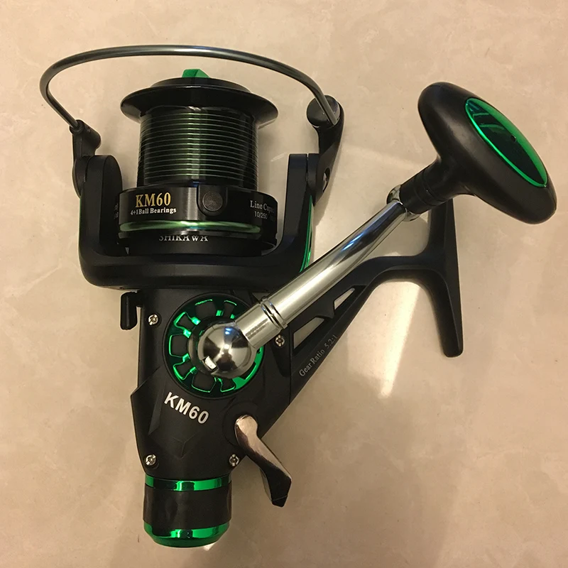 Спиннинговая катушка для ловли карпа с передней и задней двойной тормозной системой с приманкой и шарикоподшипниками из нержавеющей стали ... 
Спиннинговая катушка для ловли карпа с передней и задней двойной тормозной системой с приманкой и шарикоподшипниками из нержавеющей стали ...