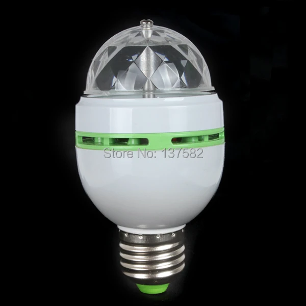 Бесплатная доставка E27 3 Вт RGB светодиодный мини-светильник для вечевечерние