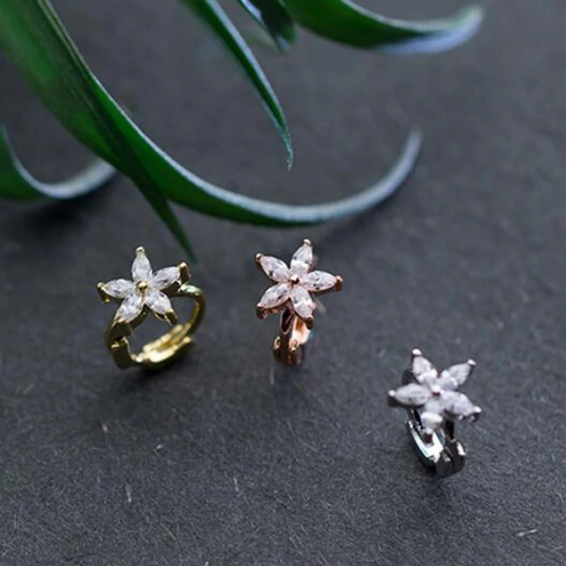 PONYKISS 100% 925 Sterling Silver Flower Zircon Hoop Earrings Women Delicate Fashion Party Jewelry Accessories Girl Lovely Gift
PONYKISS 100% 925 Sterling Silver Flower Zircon Hoop Earrings Women Delicate Fashion Party Jewelry Accessories Girl Lovely Gift