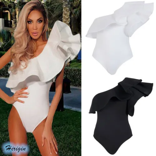 Summer Women Sexy Solid Jumpsuits 2019 new Women Summer Sexy Ruffles One Shoulder Leotard Solid Jumpsuits
Summer Women Sexy Solid Jumpsuits 2019 new Women Summer Sexy Ruffles One Shoulder Leotard Solid Jumpsuits