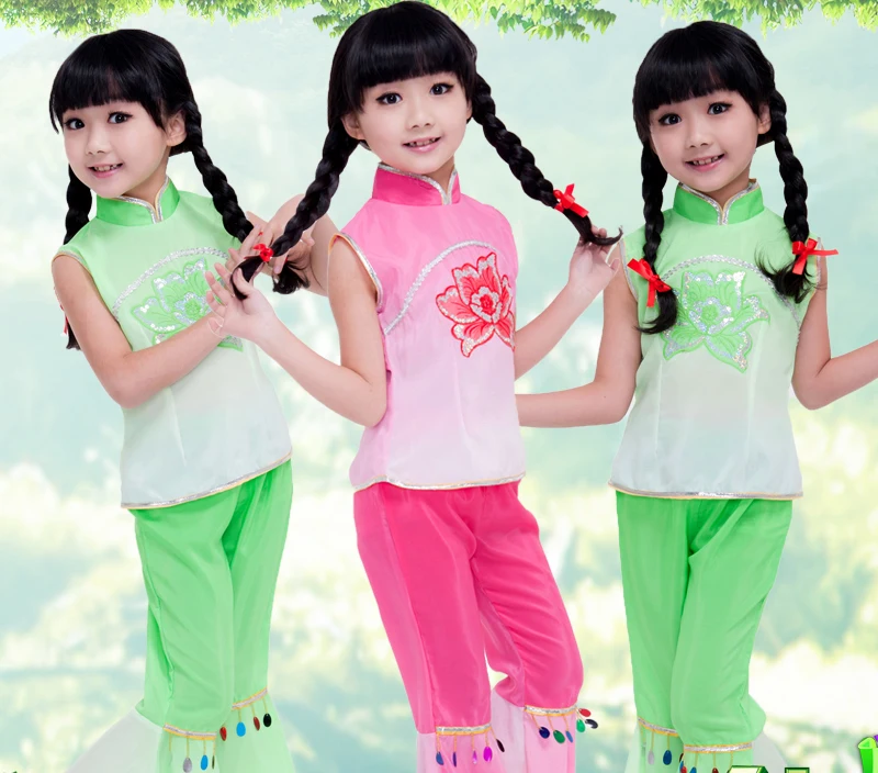 Children Chinese Dancing Costume Girl Yangko Dance Dress Kids 100-160cm Kids Rese Red /green Stage Dancing Dress 18
Children Chinese Dancing Costume Girl Yangko Dance Dress Kids 100-160cm Kids Rese Red /green Stage Dancing Dress 18