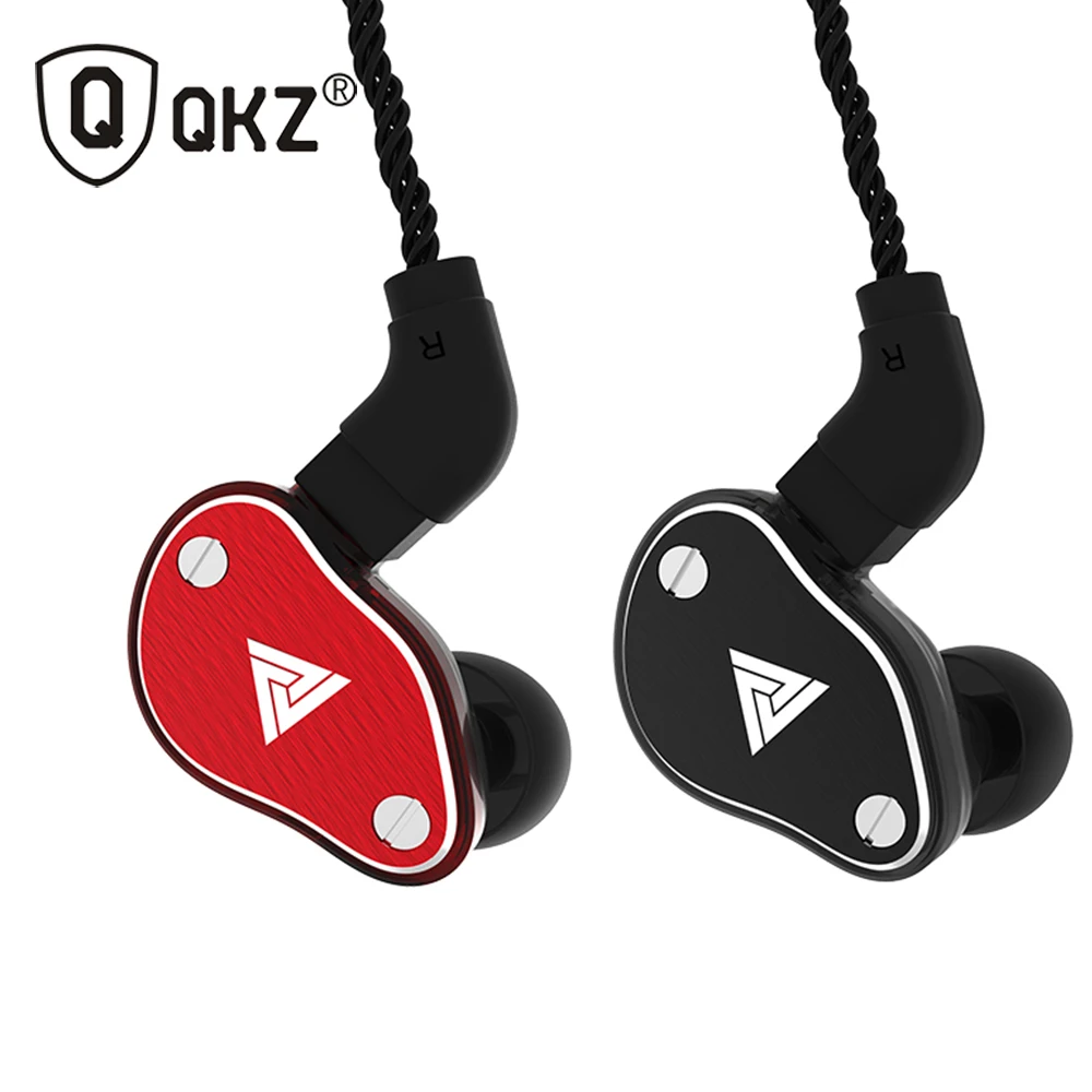 QKZ VK6 наушники с 4DD динамическим динамиком HiFi микрофоном для смартфона стерео