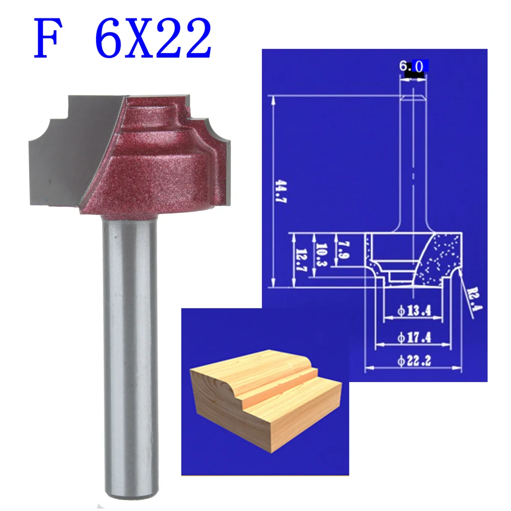 1pcs F-6*22mm(Shank*Blade Width)3D Lace Woodworking CNC Engraving Machine Milling Knife,Wood Cutter Router Bit Knives
1pcs F-6*22mm(Shank*Blade Width)3D Lace Woodworking CNC Engraving Machine Milling Knife,Wood Cutter Router Bit Knives