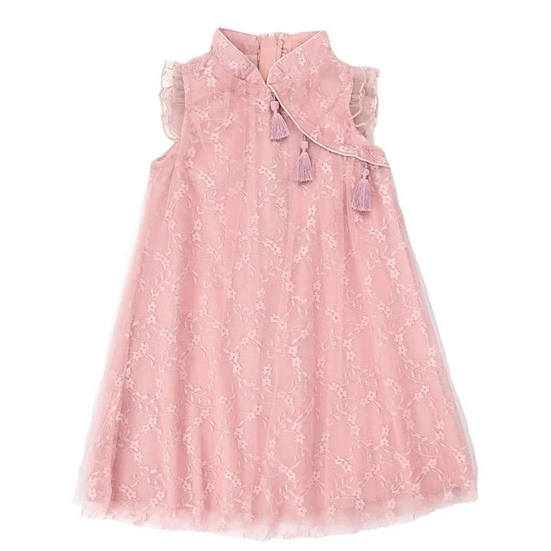 DFXD Toddler Dress 2018 Chinese Style Summer Sleeveless Net Yarn Cheongsam Tassel Buckle Collar Princess Dress Kids Costume 2-8Y
DFXD Toddler Dress 2018 Chinese Style Summer Sleeveless Net Yarn Cheongsam Tassel Buckle Collar Princess Dress Kids Costume 2-8Y