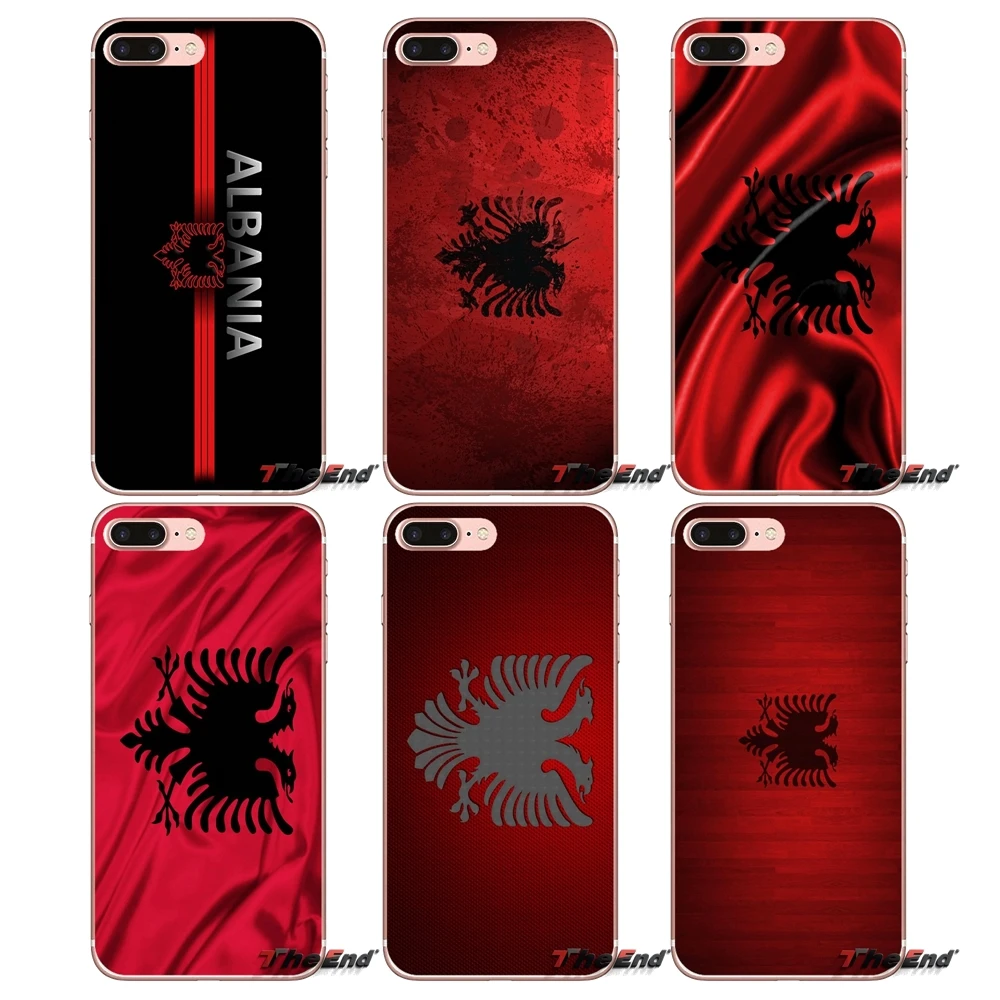 Ретро Чехол AL Albania Grunge Flag eagle Для Huawei G7 G8 Ascend P7 P8 P9 Lite Honor 4C 5X 5C 6X Mate 7 8 9 Y3 Y5 Y6 II Pro |