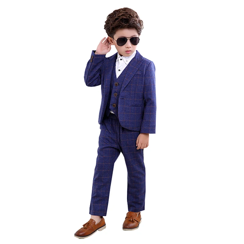 2019 Boy Suits Formal Child Blazers Boy Clothing Coat + Pants + Vest 3piece Sets Baby Costumes Plaid Kids Garment Boys Tuxedo
2019 Boy Suits Formal Child Blazers Boy Clothing Coat + Pants + Vest 3piece Sets Baby Costumes Plaid Kids Garment Boys Tuxedo