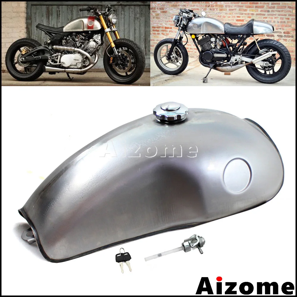Универсальные мотоциклетные баки Cafe Racer 2,6 Гал, неокрашенный Стальной Топливный бак для Honda Kawasaki Yamaha BMW R100R CB XS SR XV RD
Универсальные мотоциклетные баки Cafe Racer 2,6 Гал, неокрашенный Стальной Топливный бак для Honda Kawasaki Yamaha BMW R100R CB XS SR XV RD
