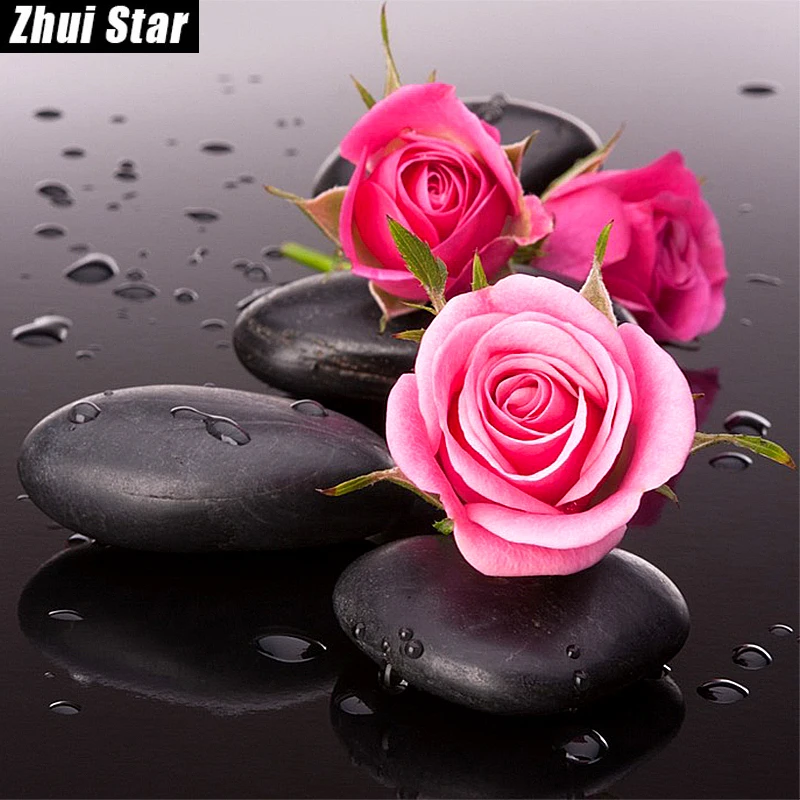 Full Square Diamond 5D DIY Diamond Painting "Roses Stones" 3D Embroidery Cross Stitch Rhinestone Mosaic Painting Home Decor BK
Full Square Diamond 5D DIY Diamond Painting "Roses Stones" 3D Embroidery Cross Stitch Rhinestone Mosaic Painting Home Decor BK