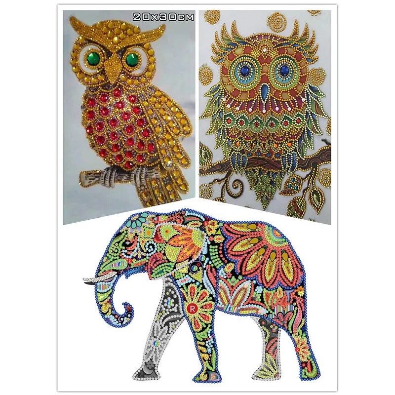 Special Shapes, Diamond Embroidery, Owl Elephant Patterns, Rhinestones, DIY Diamonds, Cross-stitch, Semi-finished,Christmas gift
Special Shapes, Diamond Embroidery, Owl Elephant Patterns, Rhinestones, DIY Diamonds, Cross-stitch, Semi-finished,Christmas gift