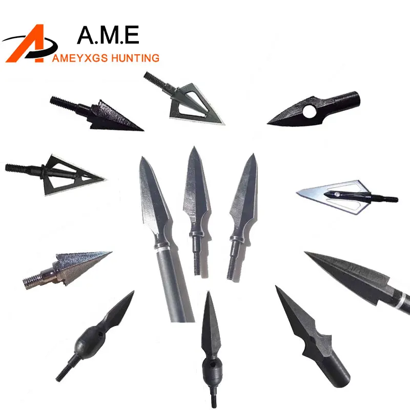 6pcs Stainless Steel Archery Broadheads Arrow Head Hunting Arrow Tips for Compound Bow and Recurve Bow Crossbow
6pcs Stainless Steel Archery Broadheads Arrow Head Hunting Arrow Tips for Compound Bow and Recurve Bow Crossbow