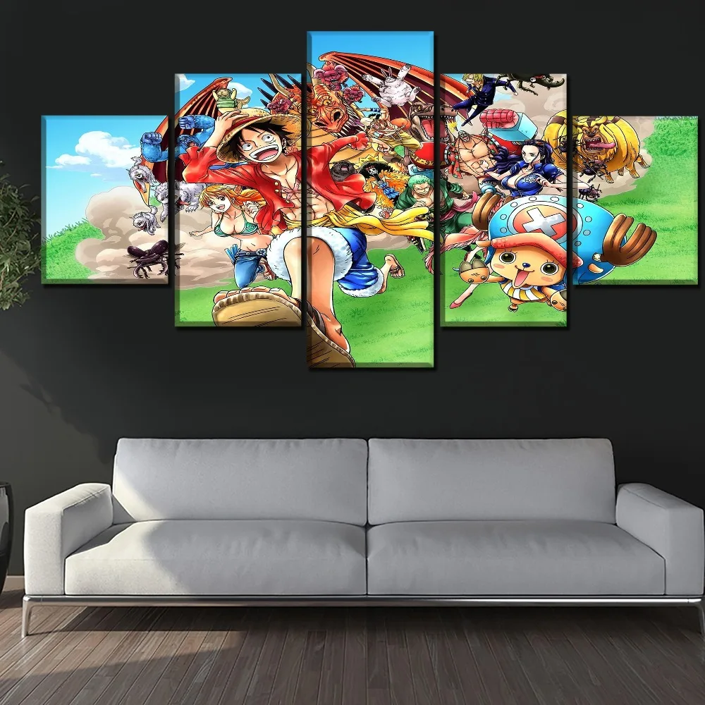 HD Printed Canvas Painting Modular Pictures 5 Panel Animation One Piece Wall Art Poster Home Decoration Living Room Framework
HD Printed Canvas Painting Modular Pictures 5 Panel Animation One Piece Wall Art Poster Home Decoration Living Room Framework