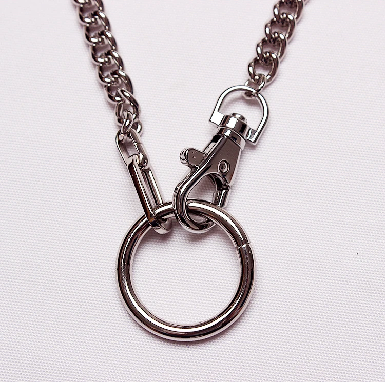 New Men's Cool Handmade Chain Choker Necklace for Women Men Girls Punk Gothic Metal Collar big O Round | Украшения и