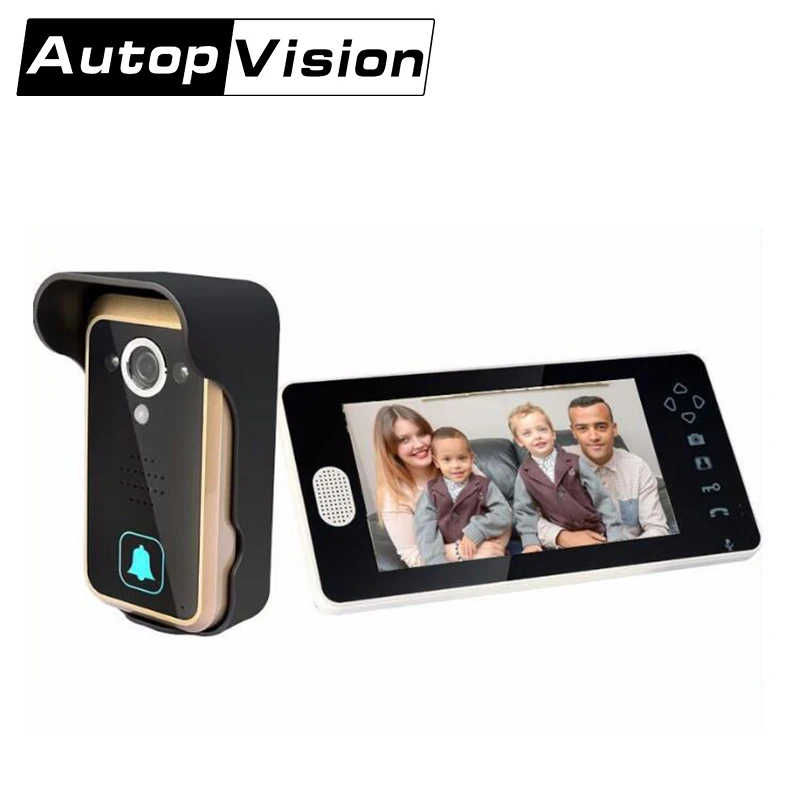 Video Intercom 1doorbell with 1 Monitor Video Doorphone 2-Wires Video Intercom System 7inch Color Monitor and Camera Video Doorb
Video Intercom 1doorbell with 1 Monitor Video Doorphone 2-Wires Video Intercom System 7inch Color Monitor and Camera Video Doorb
